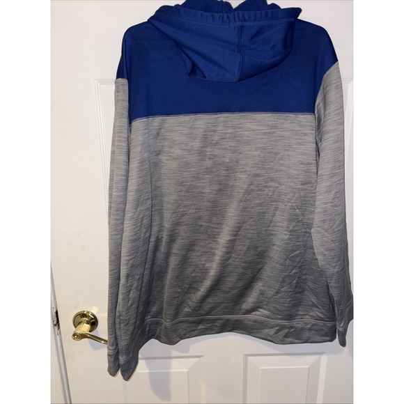 Tampa Bay Lightning NHL Performance Hoodie Gray & Blue Large Pullover Athletic - Picture 3 of 4